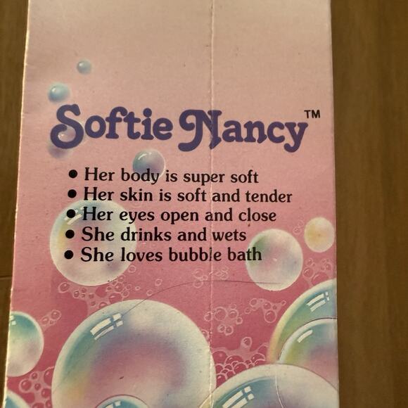 Vintage Lucky Bell 1989 SOFTIE NANCY Doll~10’’ Soft Body NEW OLD STOCK# [LU] - Picture 2 of 3